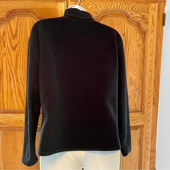 Patagonia Capilene Black Fleece Long Sleeve Pullover Womens Large 1/4 Zip Front - Picture 13 of 13